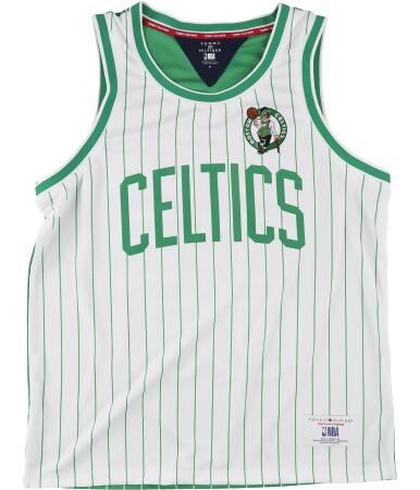 Tommy Hilfiger Mens Boston Celtics Graphic T-Shirt, White, Medium