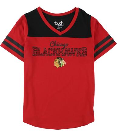 Touch Womens Chicago Blackhawks Embellished T-Shirt, Style # 6T91Z441