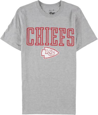 G-III Sports Womens Kansas City Chiefs Graphic T-Shirt, Grey, Large