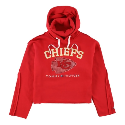 Tommy Hilfiger Womens Kansas City Chiefs Hoodie Sweatshirt, Style # 6U10Z123 
