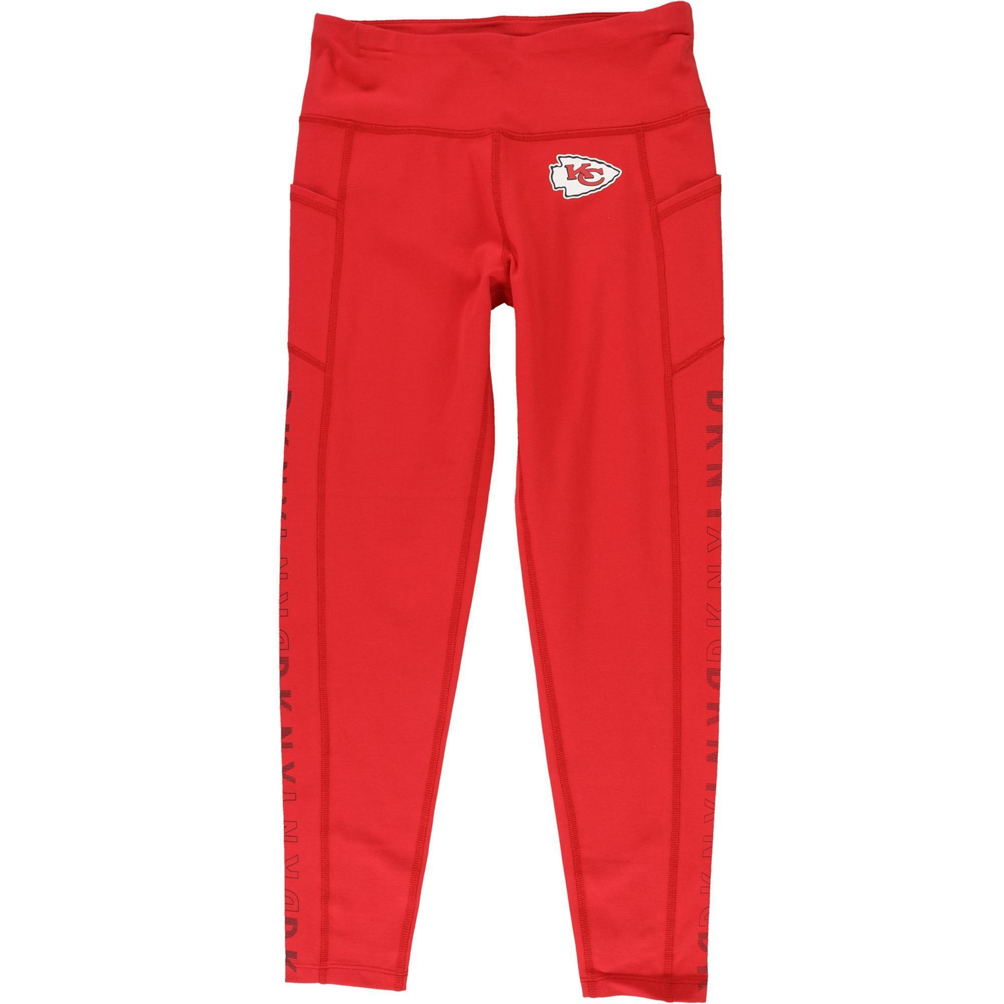 DKNY Womens Kansas City Chiefs Compression Athletic Pants, Style # DS00Z098