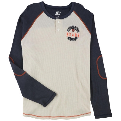 STARTER Mens Chicago Bears Henley Shirt, Style # 004780 