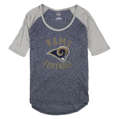 Majestic Womens Rams Football Graphic T-Shirt, Style # 2176 