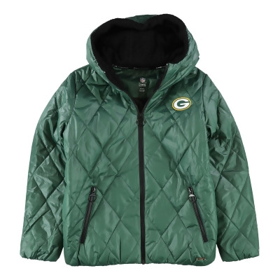 G-III Sports Womens Green Bay Packers Puffer Jacket, Style # 6Q10Z430 