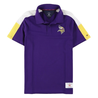 Tommy Hilfiger Mens Minnesota Vikings Rugby Polo Shirt, Style # 6V20Z393 