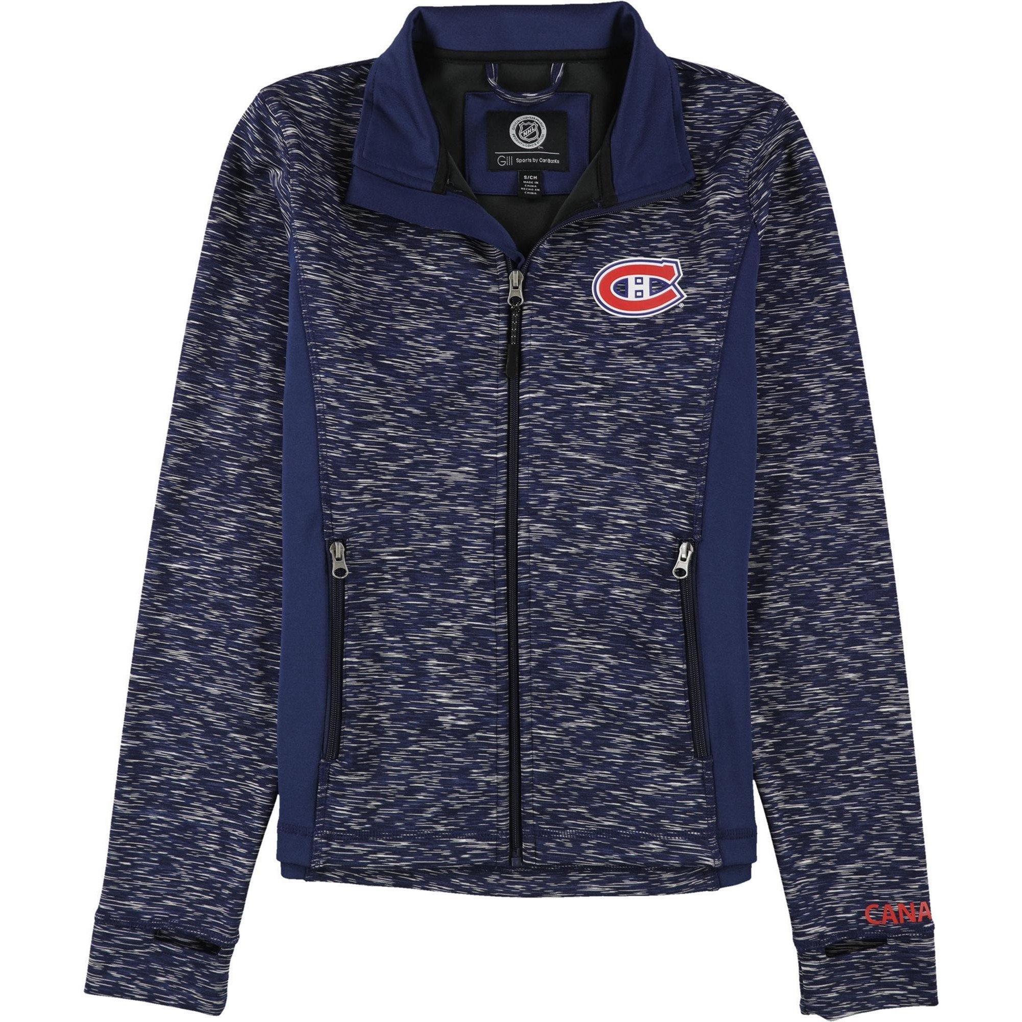 G-III Sports Womens Montreal Canadiens Track Jacket Sweatshirt, Style # NM71N130