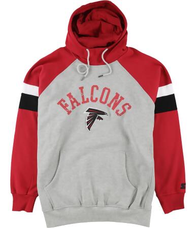 Starter Mens Atlanta Falcons Hoodie Sweatshirt, Grey, XX-Large