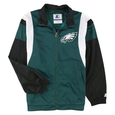 STARTER Mens Philadelphia Eagles Track Jacket Sweatshirt, Style # LS90Z059 