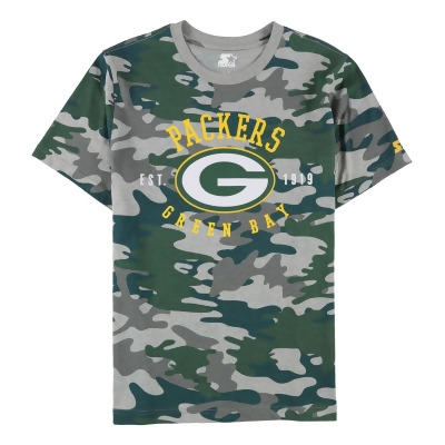 STARTER Mens Green Bay Packers Graphic T-Shirt, Style # 6S10Z995 