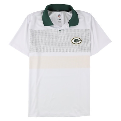 G-III Sports Mens Green Bay Packers Rugby Polo Shirt, Style # 6R10Z932 