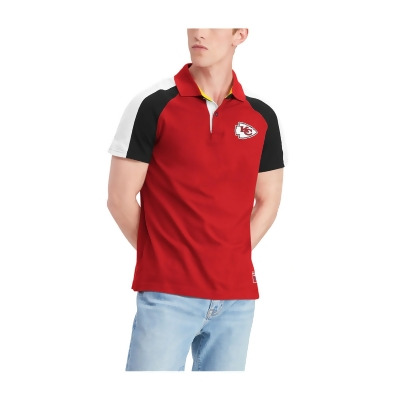 Tommy Hilfiger Mens Kansas City Chiefs Rugby Polo Shirt, Style # 6V10Z961 