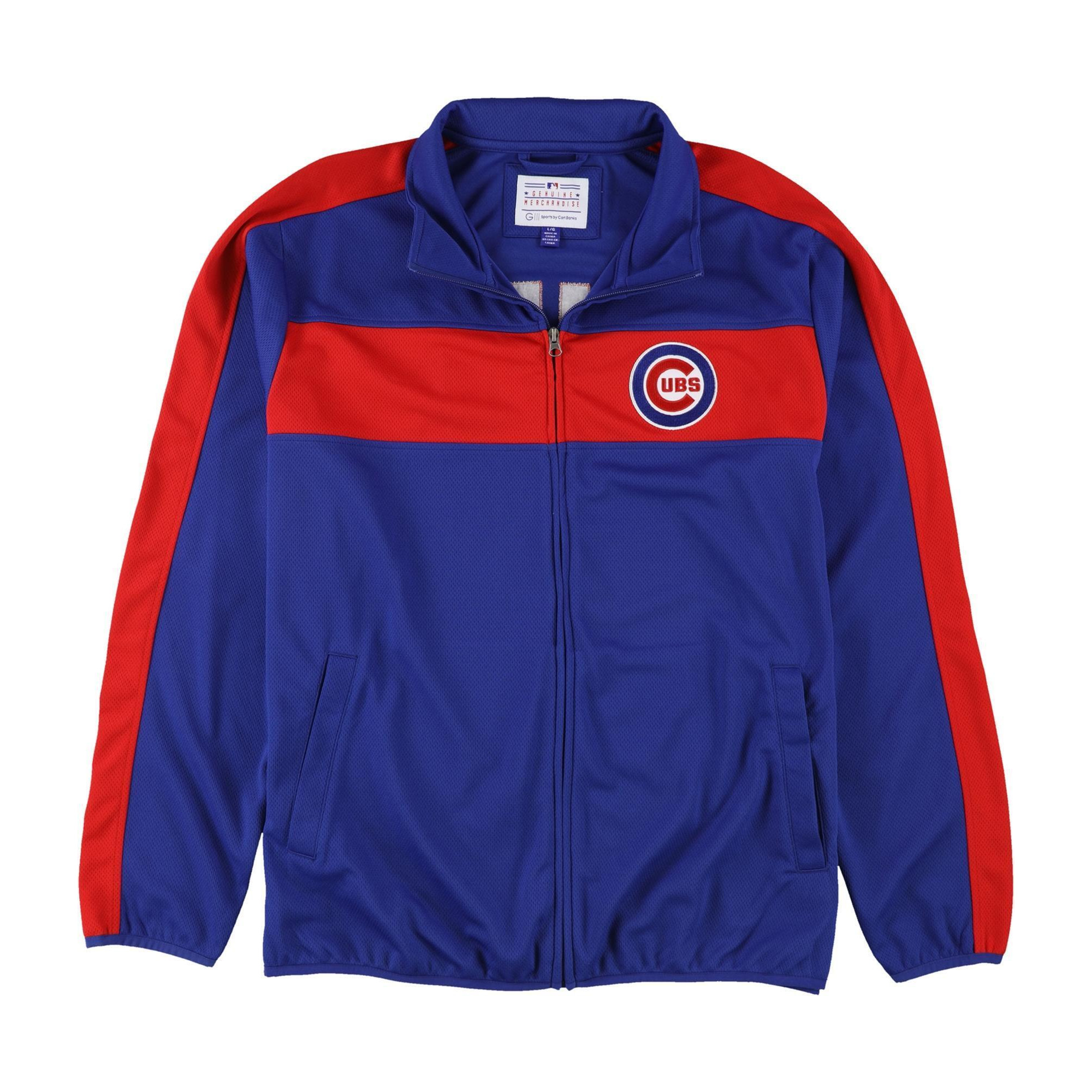G-III Sports Mens Chicago Cubs Track Jacket Sweatshirt, Style # LA05Z712