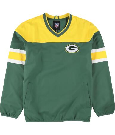 G-III Sports Mens Green Bay Packers Windbreaker Jacket, Green, Large