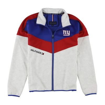 Tommy Hilfiger Mens New York Giants Track Jacket Sweatshirt, Style # 6V00Z023 