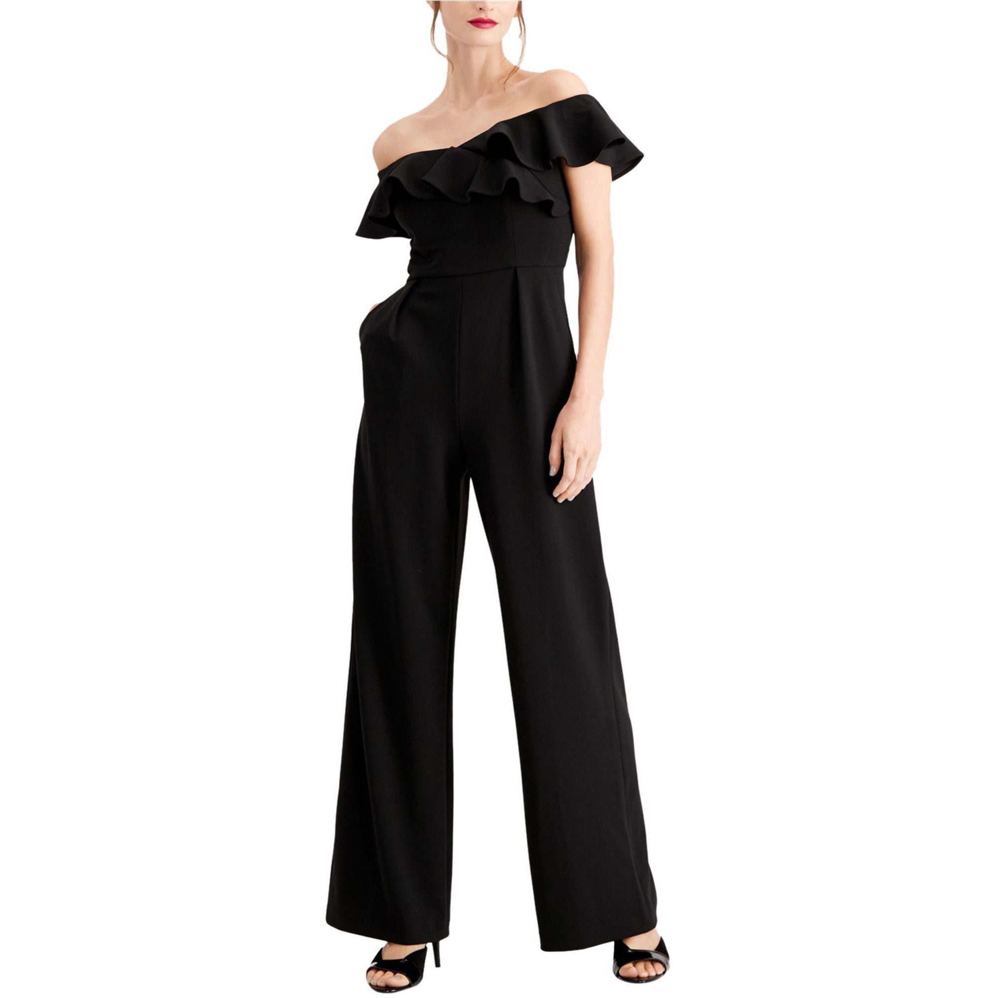 Calvin Klein Womens Ruffled Jumpsuit, Style # CD9B1N56