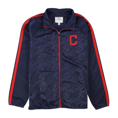 G-III Sports Mens Cleveland Indians Track Jacket Sweatshirt, Style # LA15Z603 