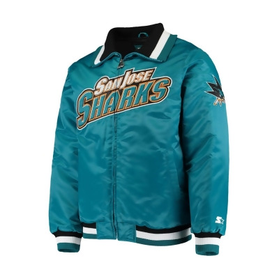STARTER Mens San Jose Sharks Varsity Jacket, Style # LS8-697-3 