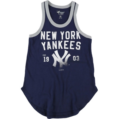G-III Sports Womens New York Yankees Racerback Tank Top, Style # 6J8-349-4 