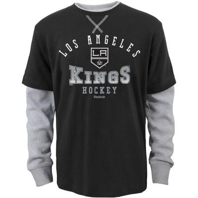 Reebok Boys LA Kings Arched Fade Embellished T-Shirt, Style # R58TZMN 