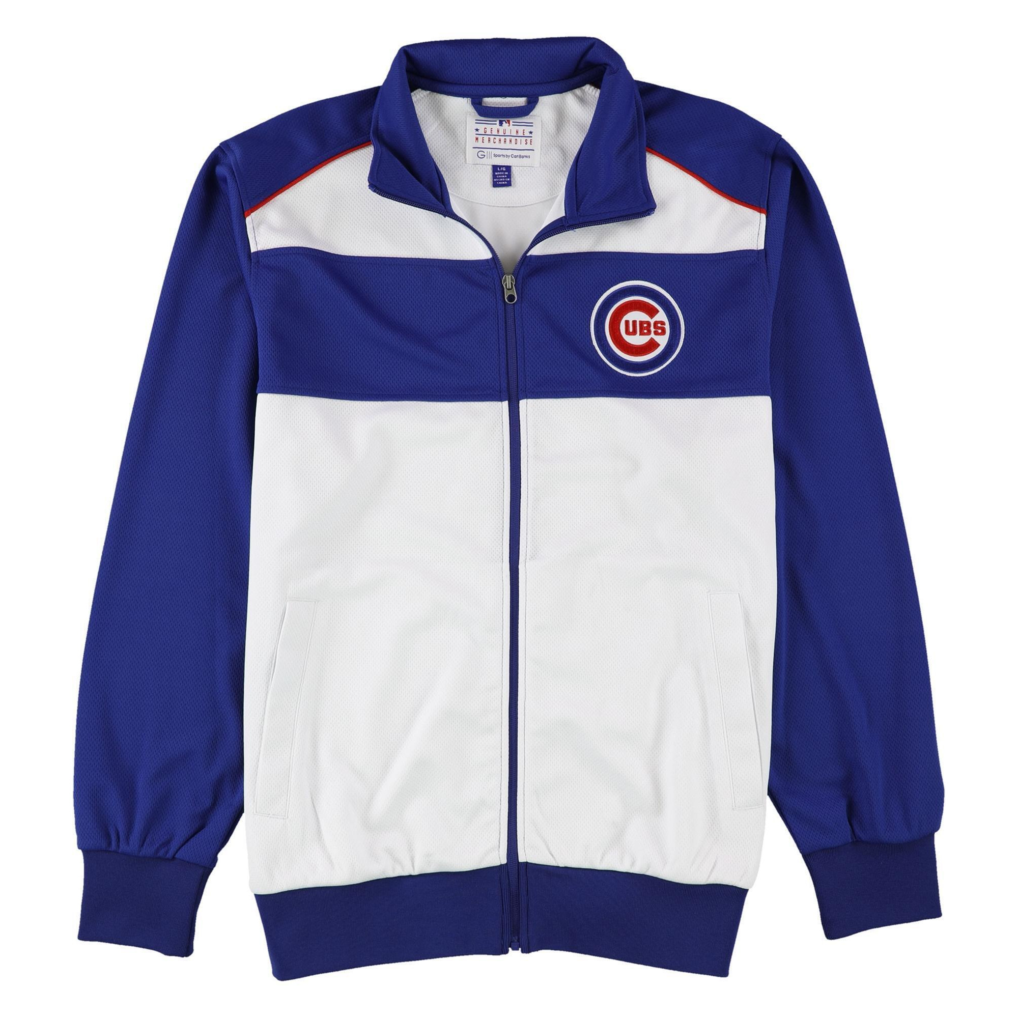 G-III Sports Mens Chicago Cubs Track Jacket Sweatshirt, Style # LA05Z926