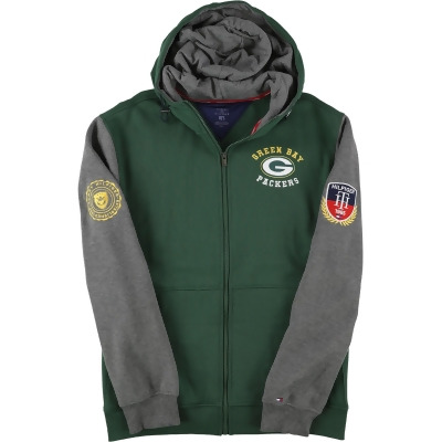 Tommy Hilfiger Mens Green Bay Packers Hoodie Sweatshirt, Style # 6V0-059 