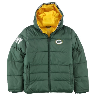 DKNY Womens Green Bay Packers Down Jacket, Style # DM20Z361 