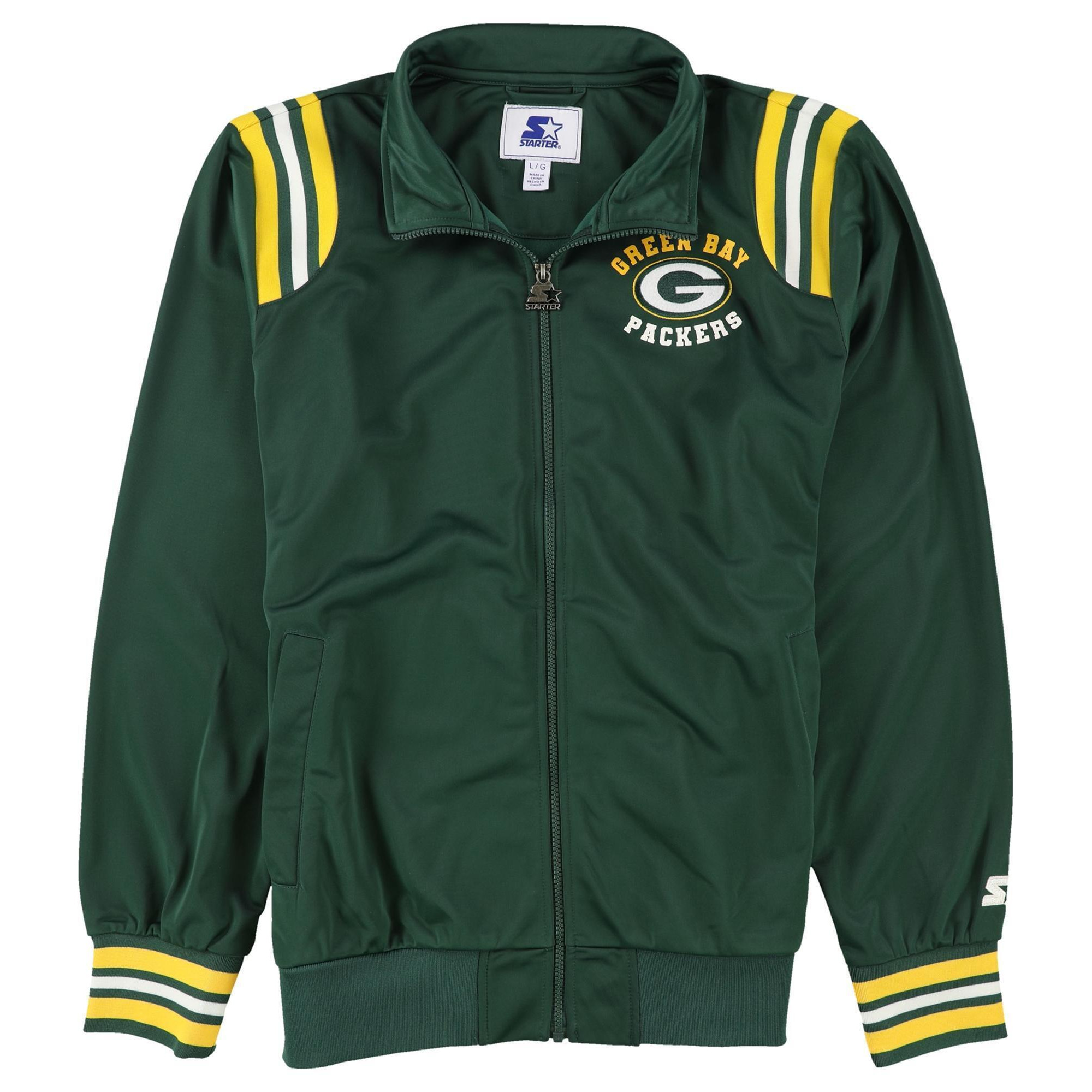 STARTER Mens Green Bay Packers Track Jacket, Style # 6S10Z711
