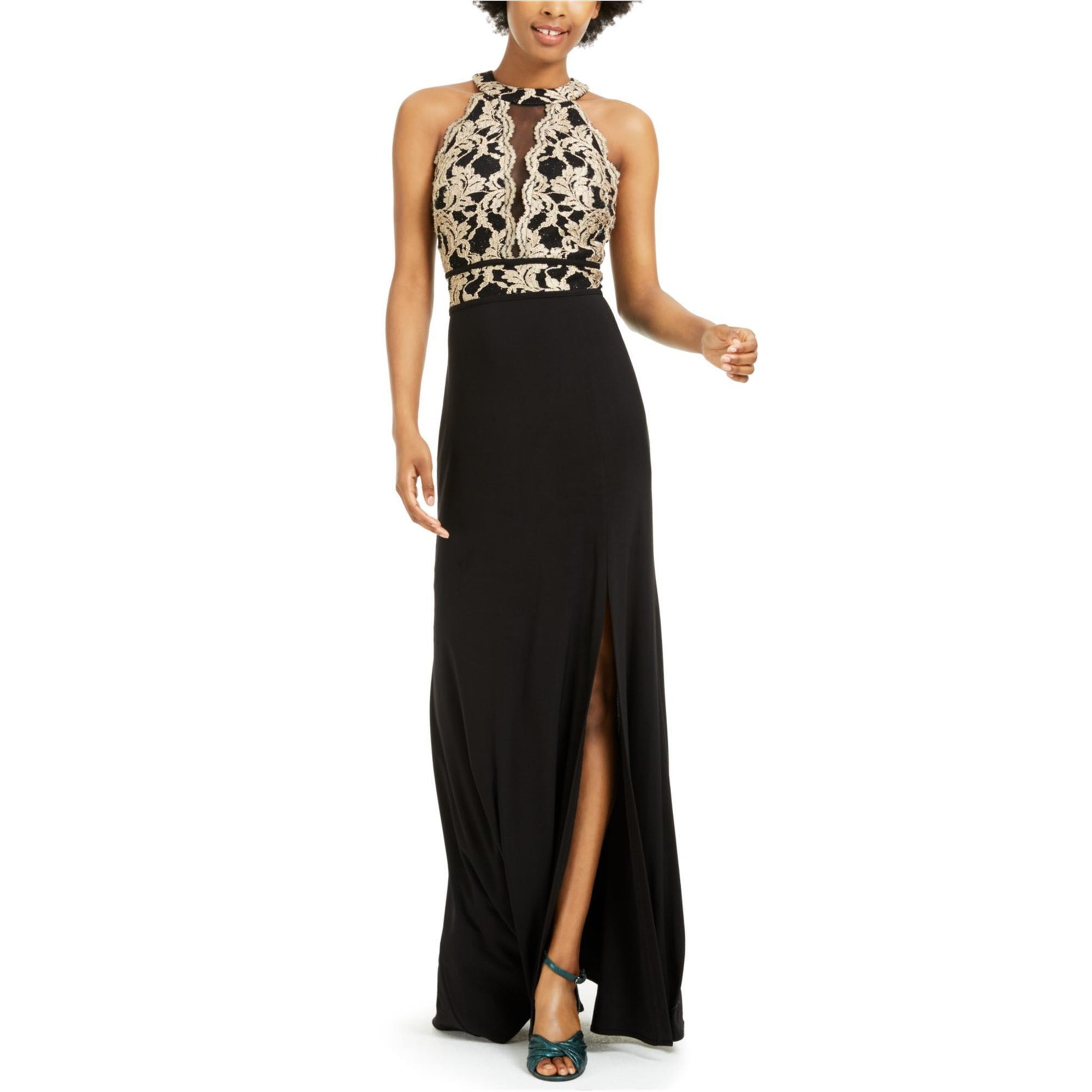 Morgan & Co. Womens Glitter Gown Dress, Style # 12444
