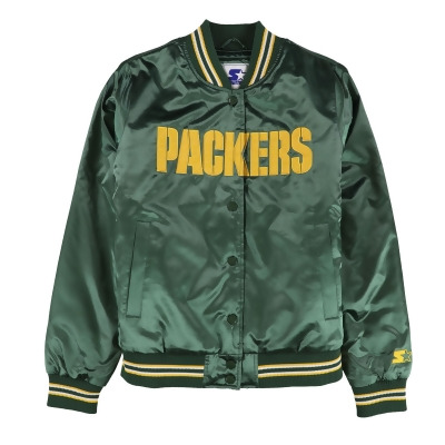 STARTER Womens Green Bay Packers Varsity Jacket, Style # NS10Z480 