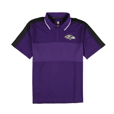G-III Sports Mens Baltimore Ravens 1/4 Zip Rugby Polo Shirt, Style # 6R20Z670 