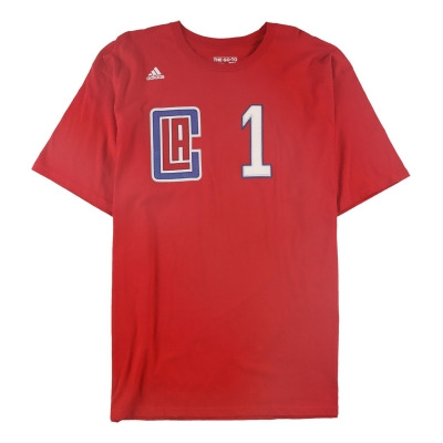 Adidas Mens Los Angeles Clippers Number 1 Graphic T-Shirt, Style # 3720A-11 