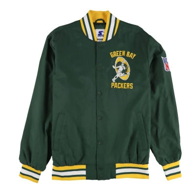 STARTER Mens Green Bay Packers Varsity Jacket, Style # LS0LZ731 