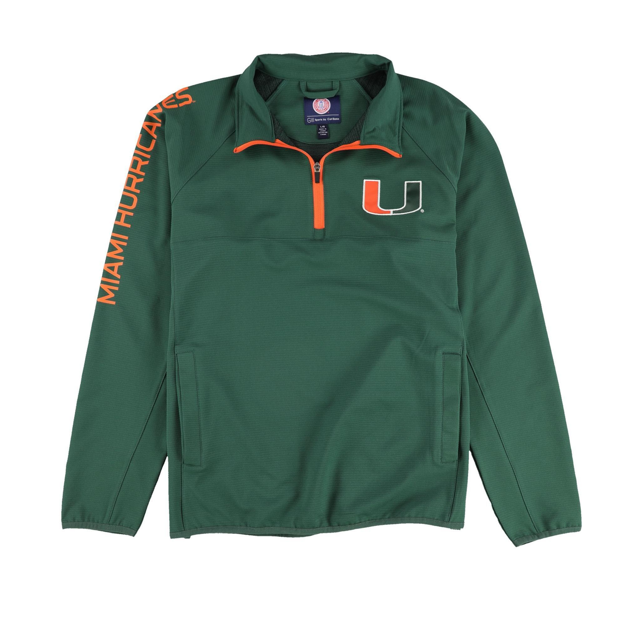 G-III Sports Mens University of Miami Hurricanes Track Jacket, Style # LA32Z808
