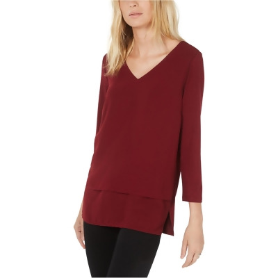 Michael Kors Womens Layered Look Pullover Blouse, Style # MB95L714WK 