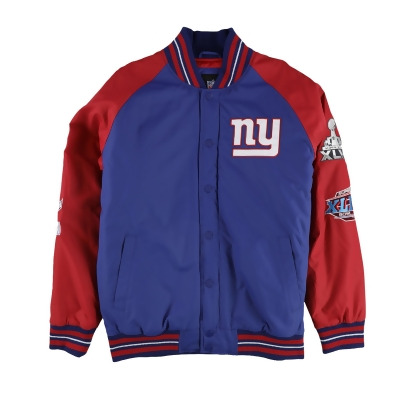 NFL Mens 4X Super Bowl Champions NY Giants Varsity Jacket, Style # LA00Z721 