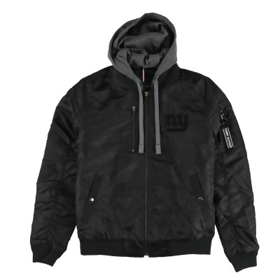 Tommy Hilfiger Mens NY Giants Double Layer Varsity Jacket, Style # 6V00Z035 