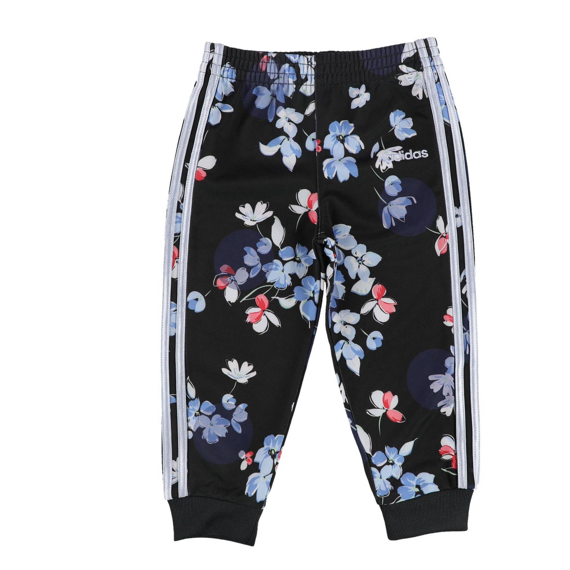 Adidas Girls Floral Athletic Track Pants, Style # AG4364-B