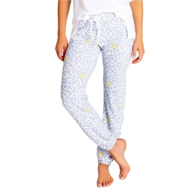 P.J. Salvage Womens Cheetah & Smiles Pajama Jogger Pants, Style # RUSMP1 