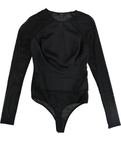 GUESS Womens Mixed Media Cut Out Bodysuit Jumpsuit, Style # 4RGP186851Z 
