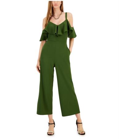 Rachel Roy Womens Roma Ruffled Off the Shoulder Jumpsuit, Style # RD22F138 