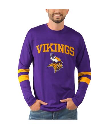 Men's Starter Purple Minnesota Vikings Clutch Hit Long Sleeve T-Shirt Size: Large