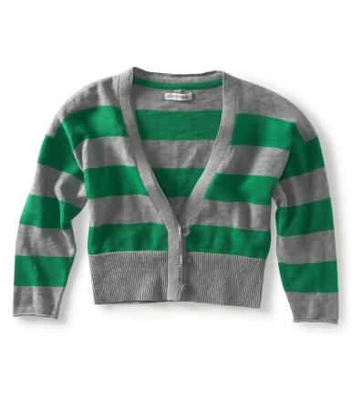 Aeropostale Womens Cropped Stripe Cardigan Sweater - XL