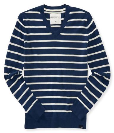 Aeropostale Mens Stripe Pullover Sweater - L