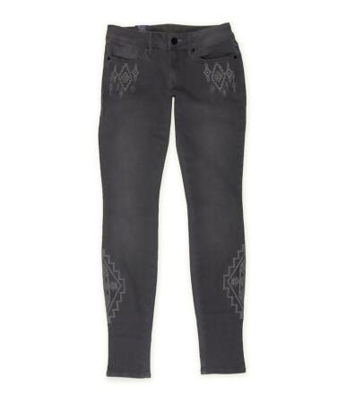 Bullhead Denim Co. Womens Embroidered Skinniest Skinny Fit Jeans - 3