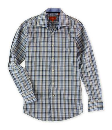 Tallia Mens Plaid Ls Button Up Shirt - XS