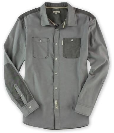 Marc Ecko Mens Utility Ox Ls Button Up Shirt - XS