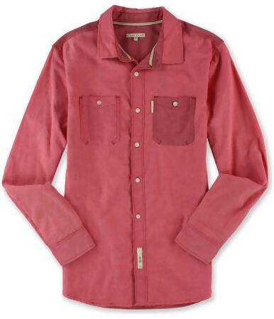 Marc Ecko Mens Utility Ox Ls Button Up Shirt - XS