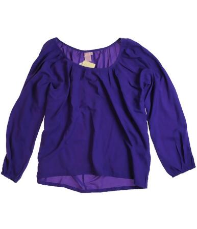 Fourty's Womens Wide Neck Sleeve Pullover Blouse - M