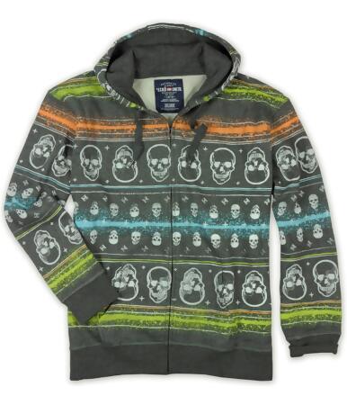 Ecko Unltd. Mens Neon Group Skull Print Hoodie Sweatshirt - M