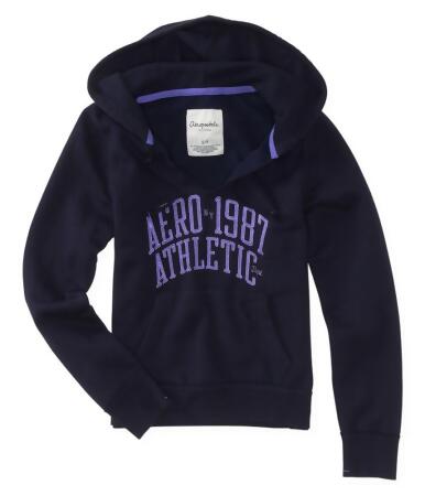 Aeropostale Womens Ny Athletic Hooded Hoodie Sweatshirt - XS